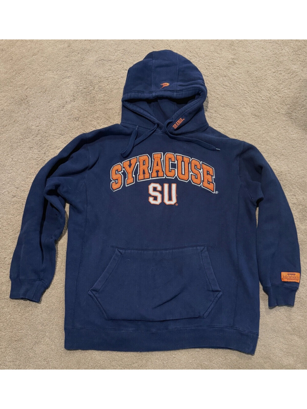 Vintage Colosseum Syracuse Orange Hoodie Pullover Mens Large Reverse Weave